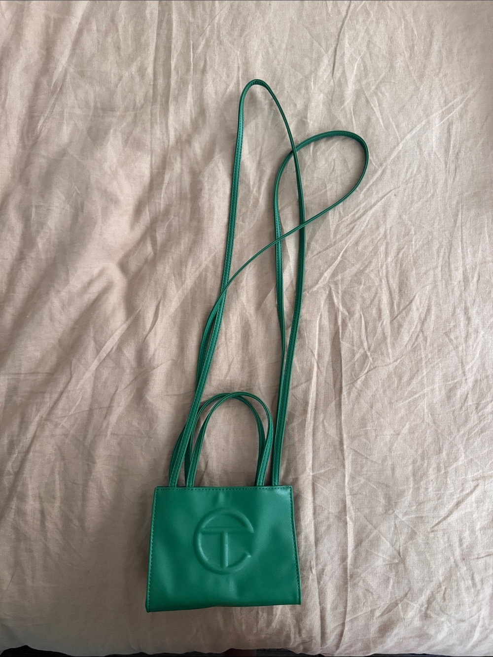 TELFAR Small LEAF Green Shopping Bag